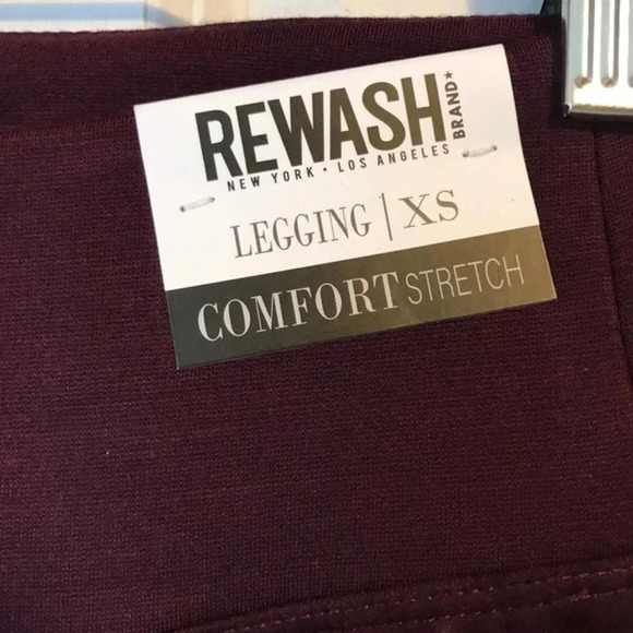 NWT Rewash Legging High Rise Comfort Stretch Girl/Women Pants Size XS - Picture 7 of 8